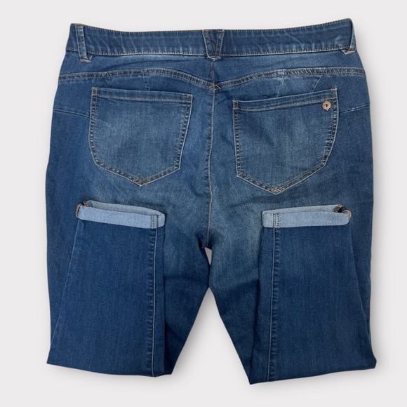 Democracy Jeans Womens 18W Blue Ab Solution Ankle Skimmer Curve Equality Stretch - Picture 4 of 13